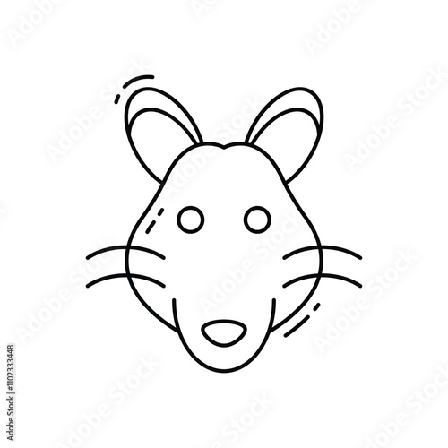 Rat vector icon