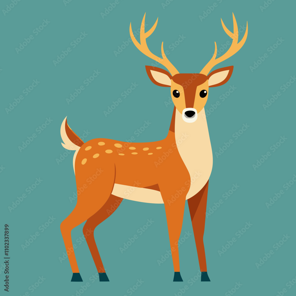 deer with a christmas tree deer with a christmas tree