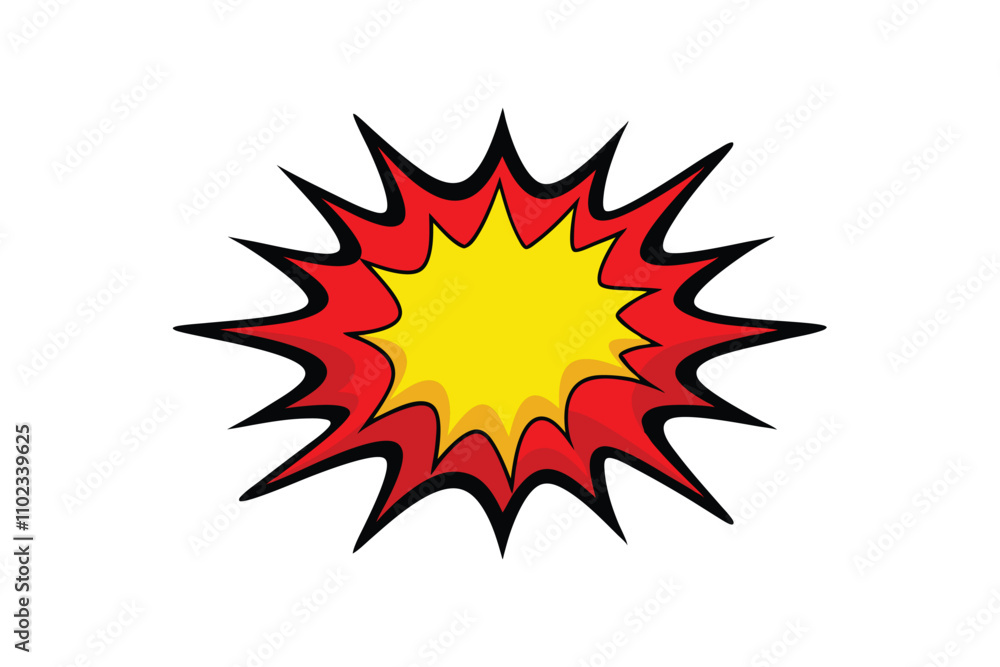 Explosion and Dynamite Vector - Fiery Blast Illustration with Flames and Sparks, Minimalistic and Dramatic Art Explosion and Dynamite Vector - Fiery Blast Illustration with Flames and Sparks, Minimalistic and Dramatic Art