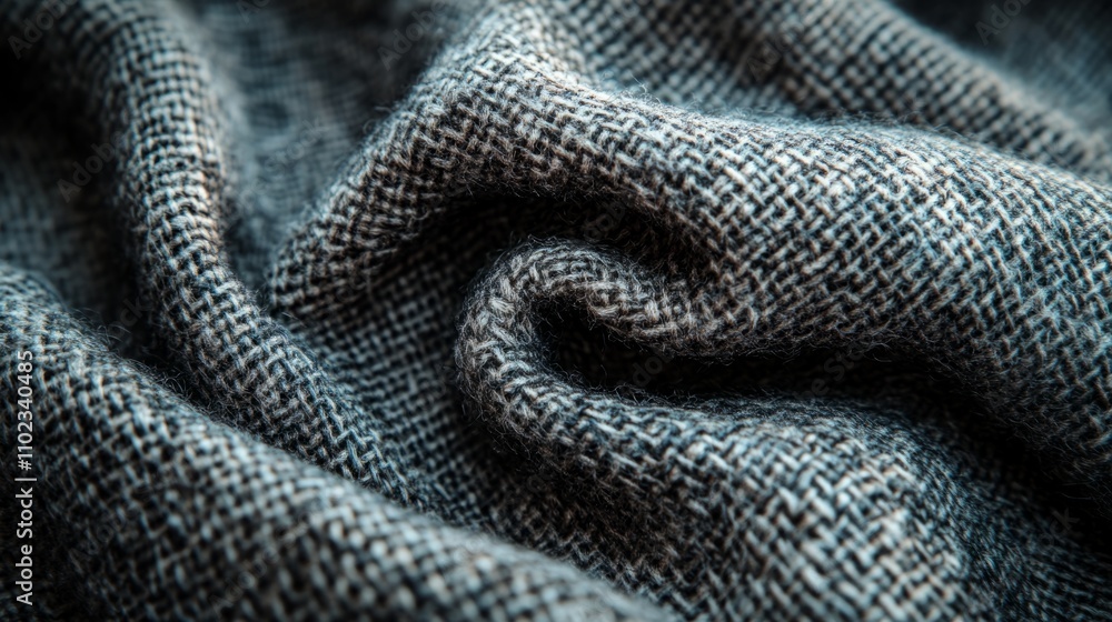 Fototapeta premium Fabric texture, close-up, detailed weave, high resolution, textile background.