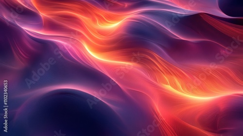 Wallpaper Mural Fluid shapes, vibrant gradients, and soft lighting, high resolution, trendy background. (Following the current trend for fluid design) Torontodigital.ca