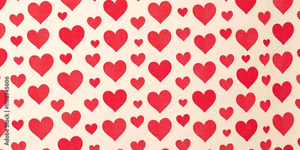 Red hearts on a cream background. Perfect for Valentine's Day! Red hearts on a cream background. Perfect for Valentine's Day!