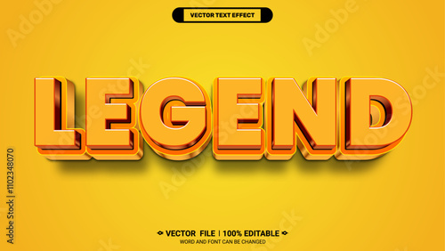 Legend softness shiny luxury typography style editable 3d vector text effect 