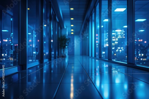 Wallpaper Mural BLURRED DARK BUSINESS STUDIO BACKGROUND  NIGHT OFFICE INTERIOR WITH BOKEH Torontodigital.ca