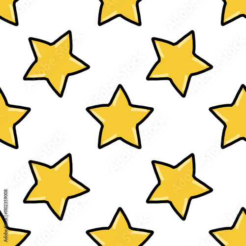 cute stars repetitve seamless chrismass pattern, paperwrap star pattern,  photo