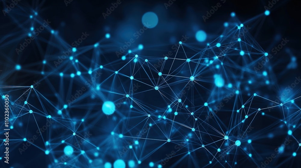 A visually intricate representation of interconnected blue nodes and lines, symbolizing networks and data flow in a digital space. A visually intricate representation of interconnected blue nodes and lines, symbolizing networks and data flow in a digital space.