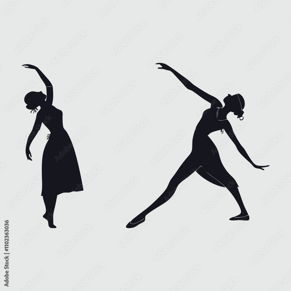Fototapeta premium Kailee silhouette vector art and illustration