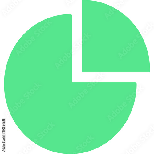 Circle Cube single line vector icon