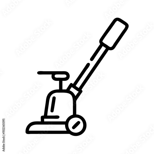Floor grinder icon for surface finishing