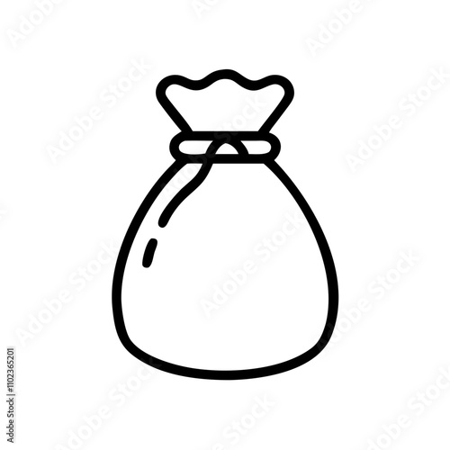 Sandbag icon for construction and flood protection
