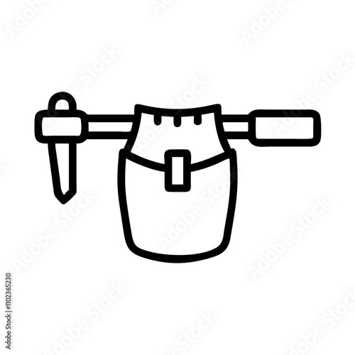 Tool belt icon for efficient construction and industrial use