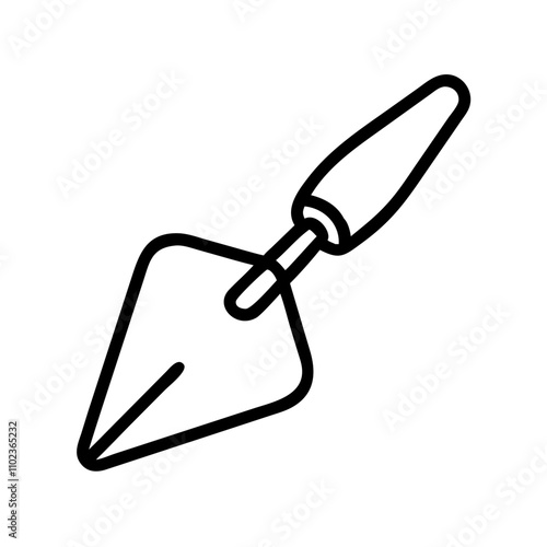 Trowel icon for masonry and finishing work