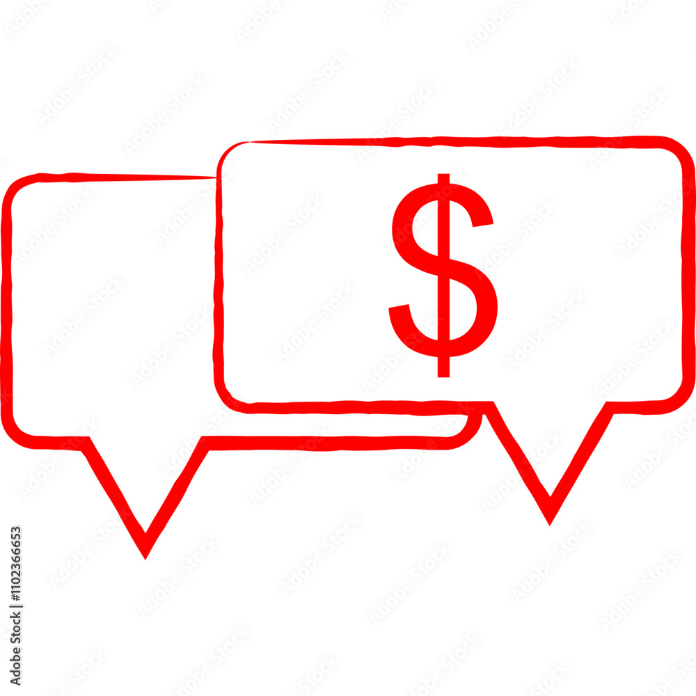 Messages single illustration vector icon Messages single illustration vector icon
