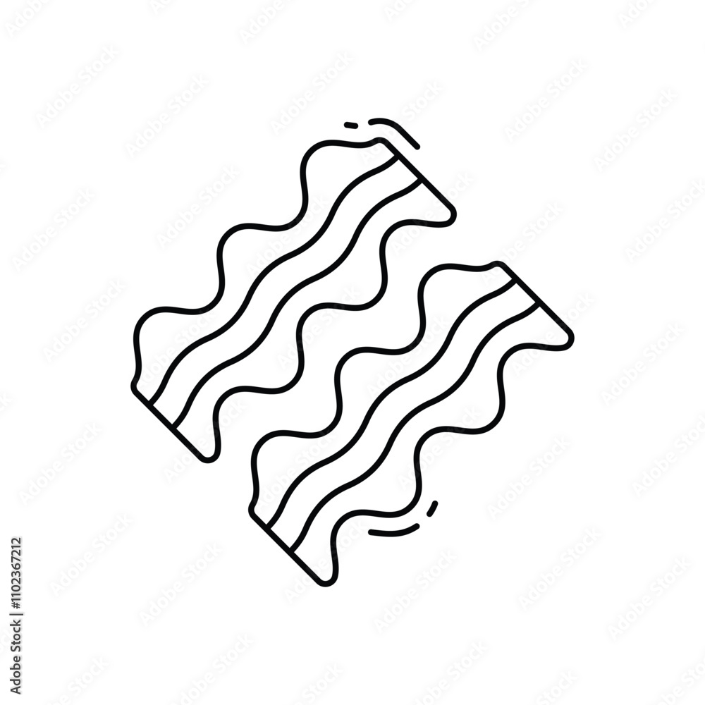 Bacon vector icon Bacon vector icon