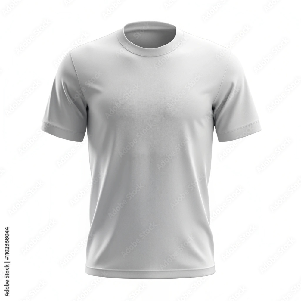 white t-shirt with a simple, classic design. The t-shirt features short sleeves, a round neckline, and a relaxed fit. The fabric appears smooth and slightly stretchy. white t-shirt with a simple, classic design. The t-shirt features short sleeves, a round neckline, and a relaxed fit. The fabric appears smooth and slightly stretchy.