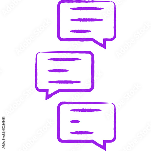 Chat icon single vector illustration