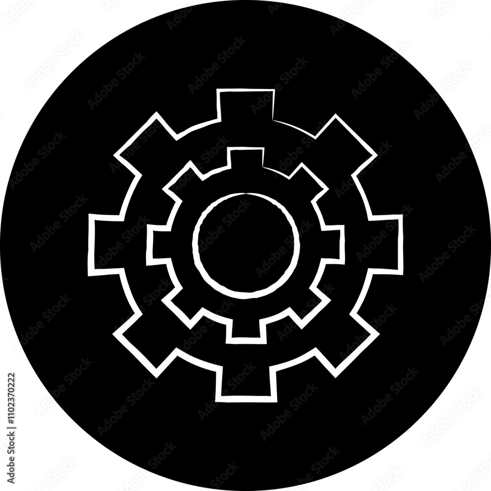 Settings icon single vector illustration Settings icon single vector illustration