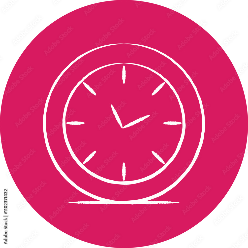 Clock icon single vector illustration Clock icon single vector illustration