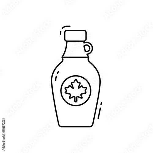 Maple syrup vector icon