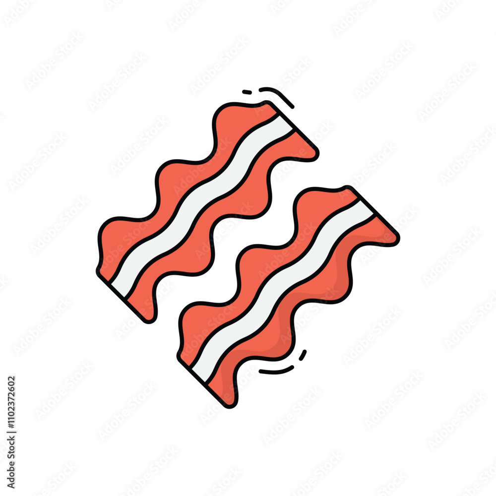 Bacon vector icon Bacon vector icon