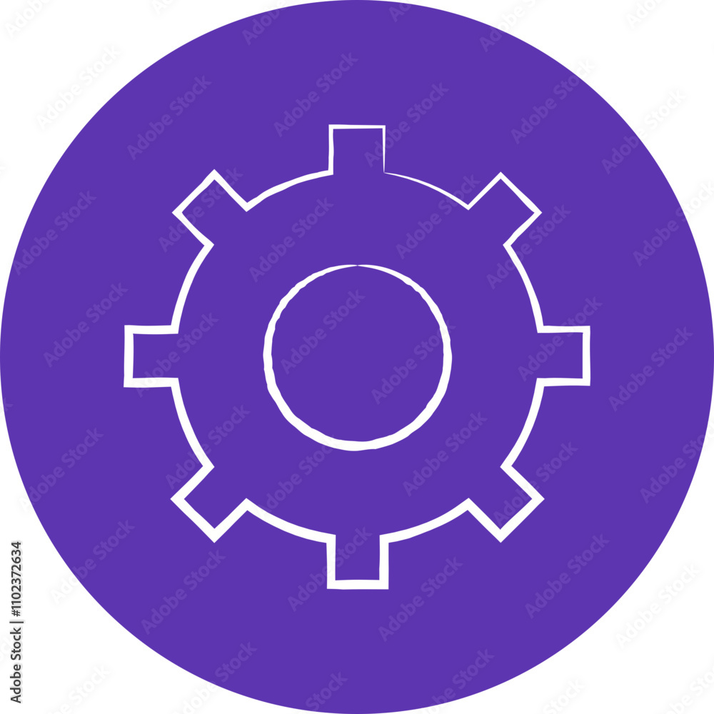 Settings single illustration vector icon Settings single illustration vector icon