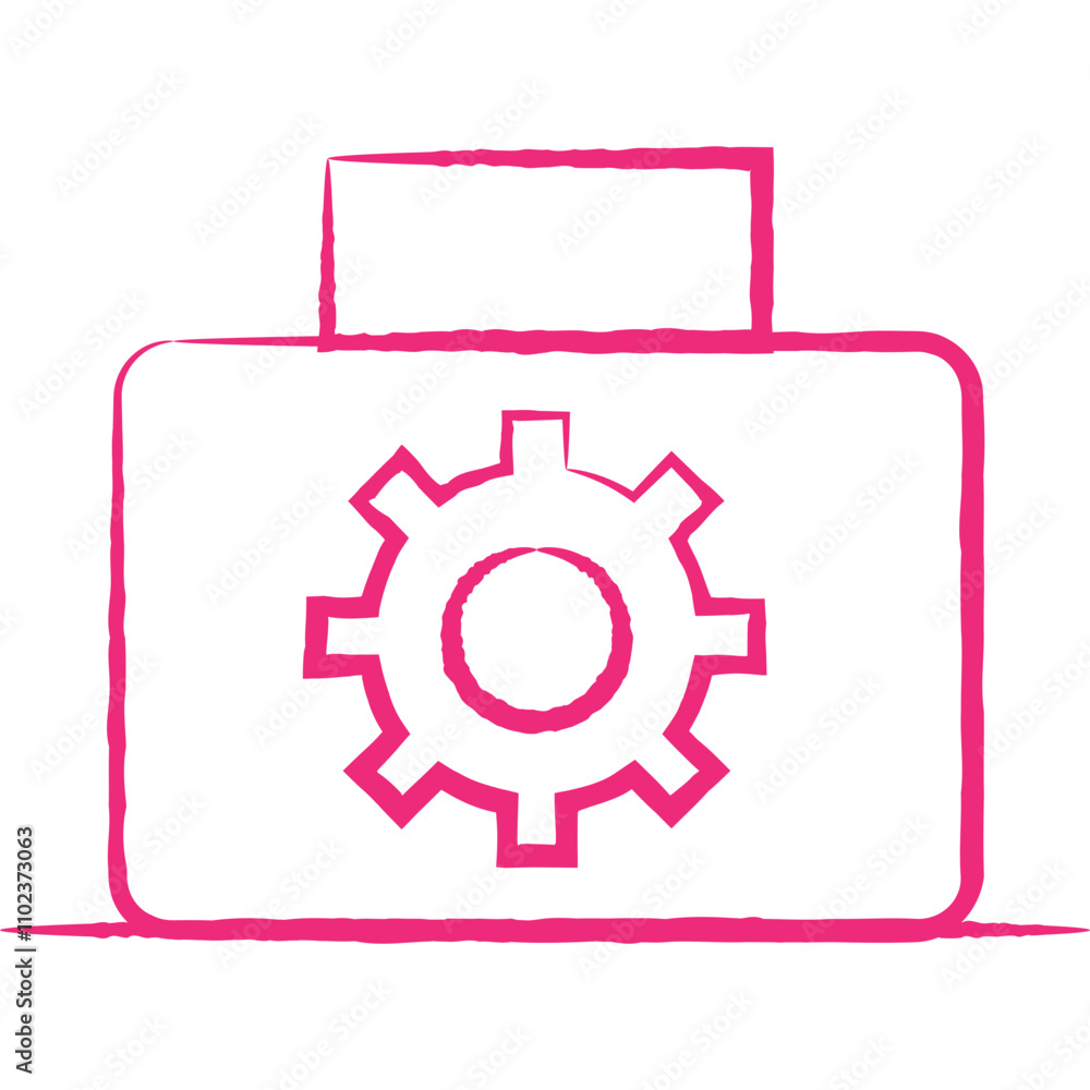 Setting single illustration vector icon Setting single illustration vector icon