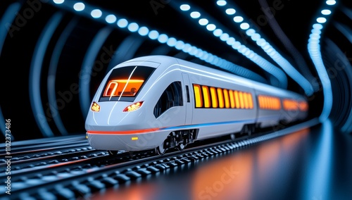 The future of transportation has arrived with the new high-speed maglev train, offering the fastest and most efficient travel experience. photo