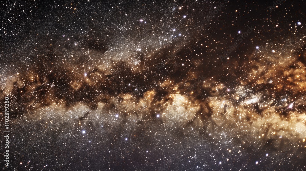 Breathtaking galactic core, dense star clusters, and cosmic dust, astronomy phenomenon concept Breathtaking galactic core, dense star clusters, and cosmic dust, astronomy phenomenon concept