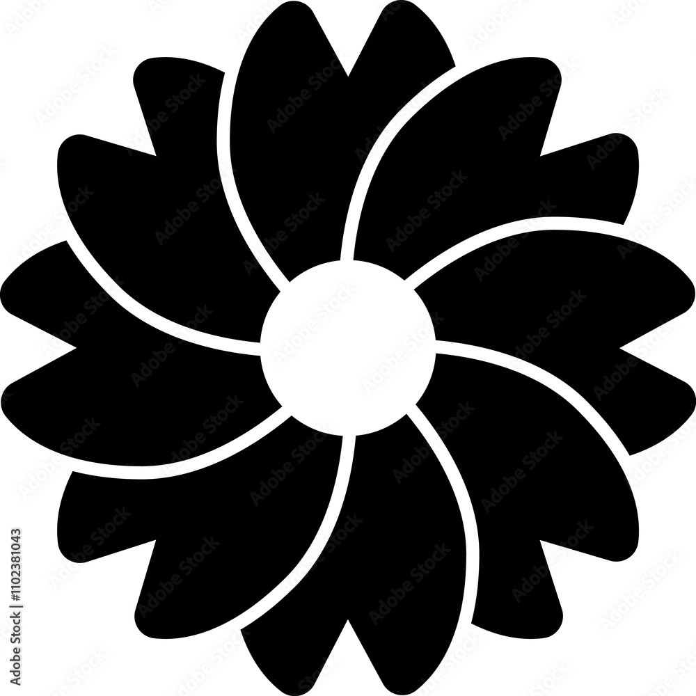 Flower icon set. Simple set of flower icons for your design isolated Flower icon set. Simple set of flower icons for your design isolated