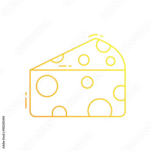Cheese vector icon