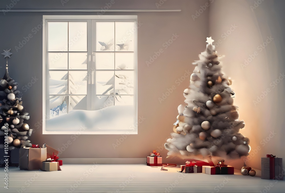 Creative Packaging: Artistic Gift Wrapping Adding Charm to the Christmas Scene. Creative Packaging: Artistic Gift Wrapping Adding Charm to the Christmas Scene.