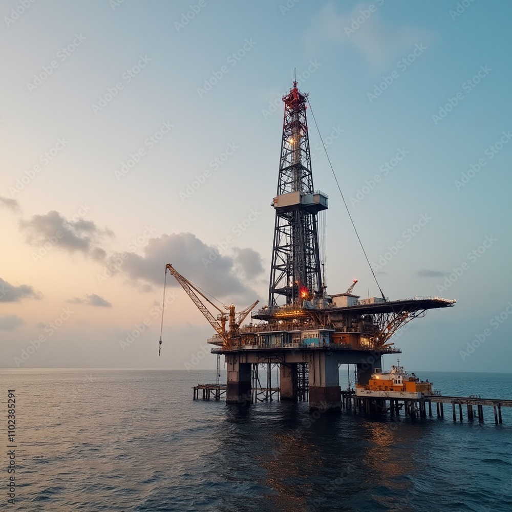 Obraz premium oil drilling rig