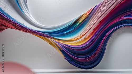 Wallpaper Mural An abstract representation of flowing paint in captivating colors. Torontodigital.ca