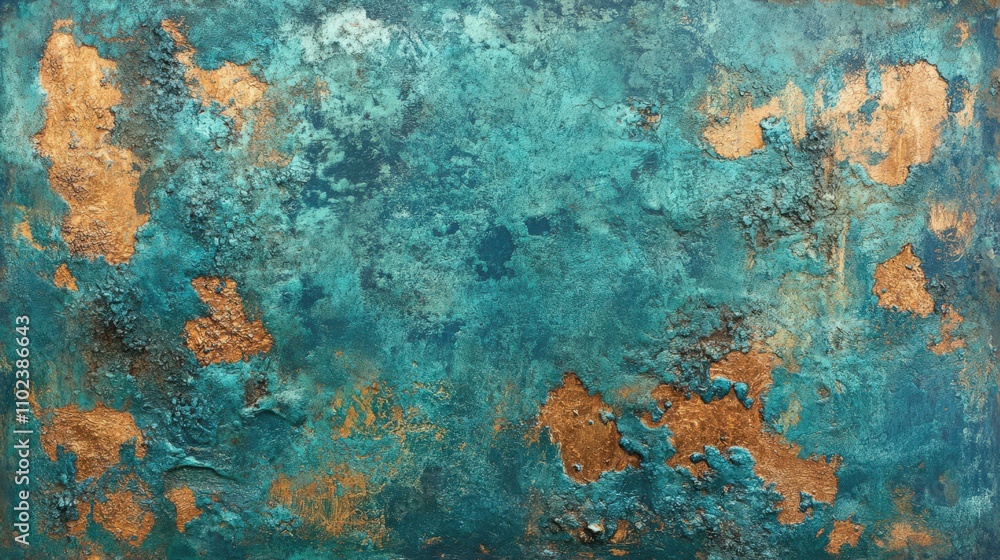 Weathered Copper Background. Rust-Eaten Metal Texture with Scratched Surface Weathered Copper Background. Rust-Eaten Metal Texture with Scratched Surface