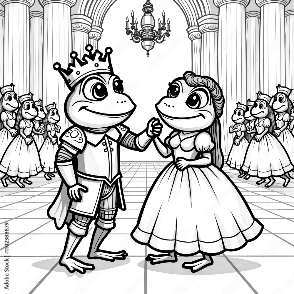Royal Frog Wedding in Palace Ballroom Royal Frog Wedding in Palace Ballroom