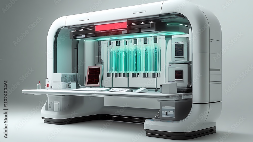Laboratory workstation dedicated to human cell culture research Laboratory workstation dedicated to human cell culture research