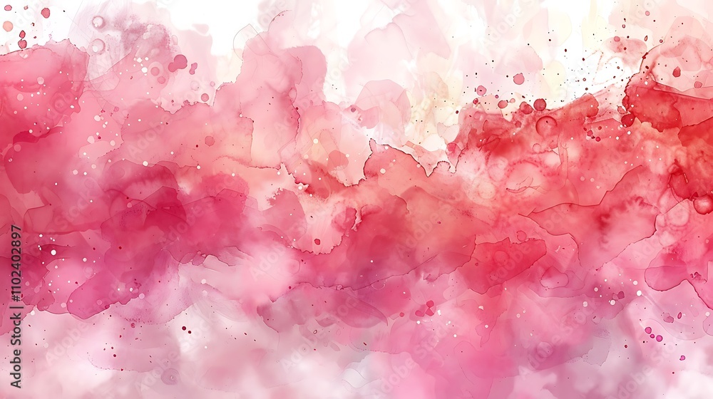 Obraz premium Abstract Watercolor Pink and White Background