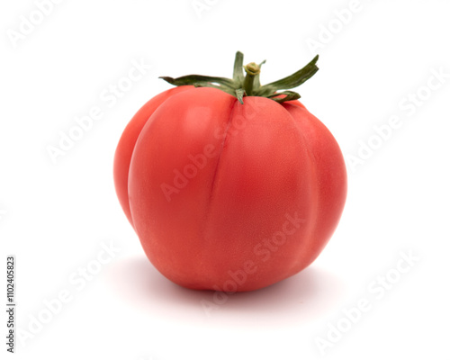 Wallpaper Mural Ripe Red Tomato Isolated on White Background Torontodigital.ca
