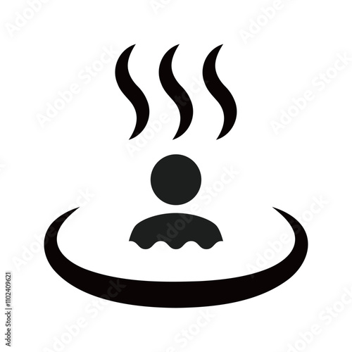 Icon related to hot spring