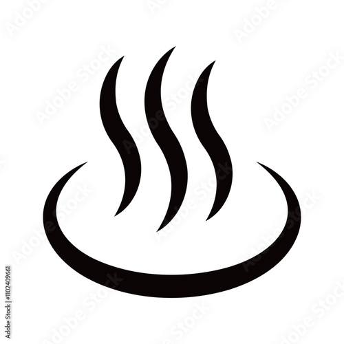 Icon related to hot spring