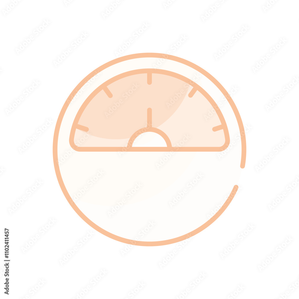 Speedometer vector icon