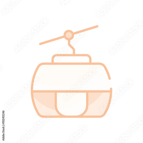 Cable Car vector icon