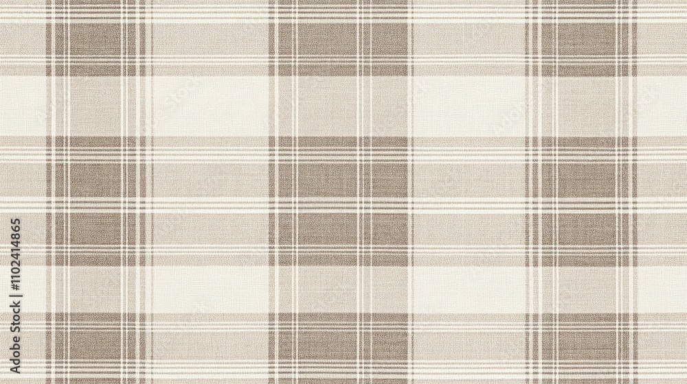 Beige and cream plaid fabric texture. Beige and cream plaid fabric texture.