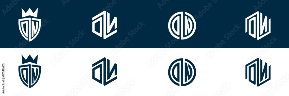 ON NO typography letter logo desgn ON NO typography letter logo desgn