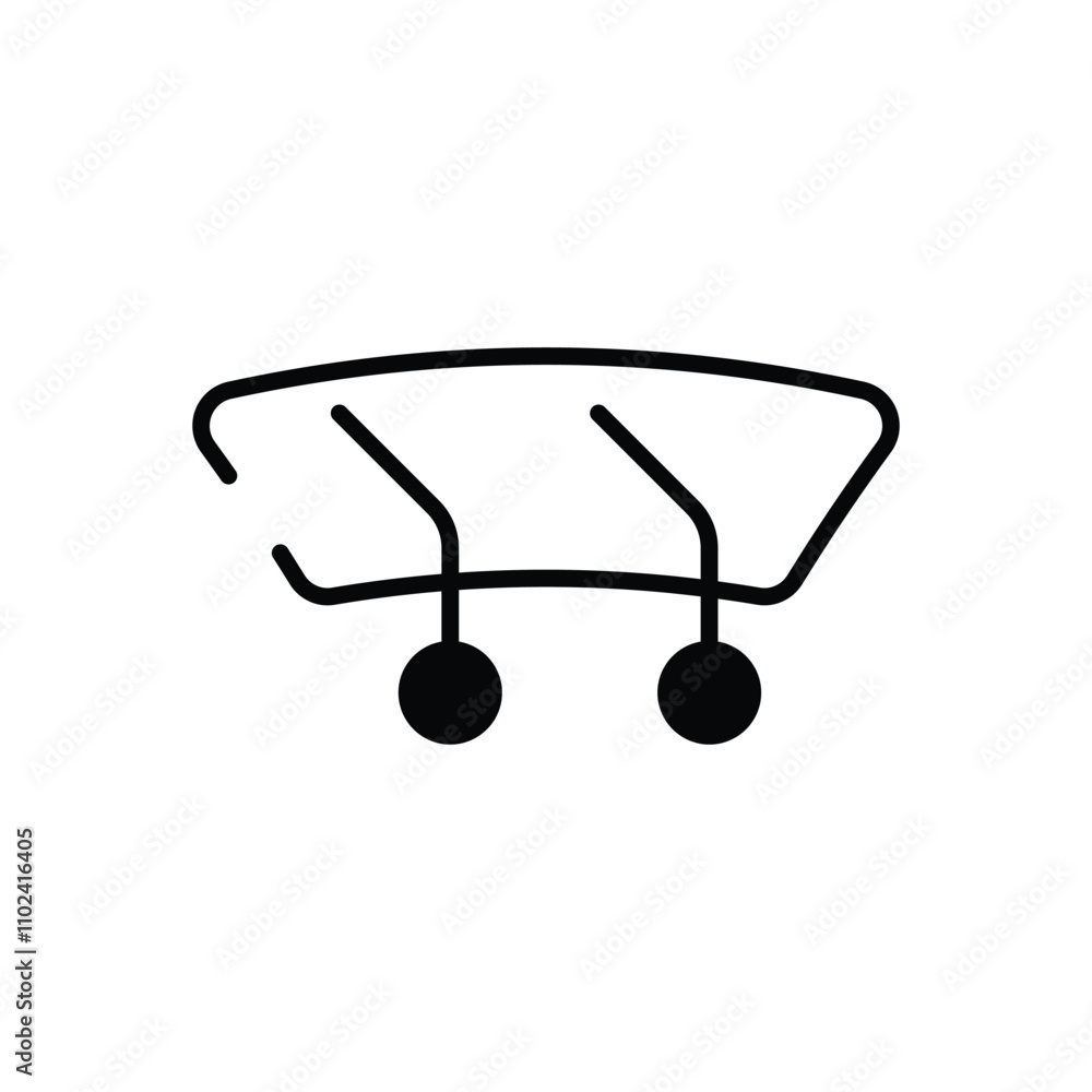 Windshield Wipers vector icon Windshield Wipers vector icon
