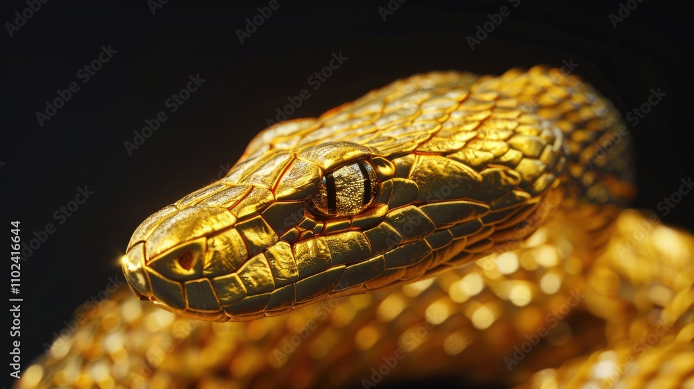 Obraz premium A golden snake