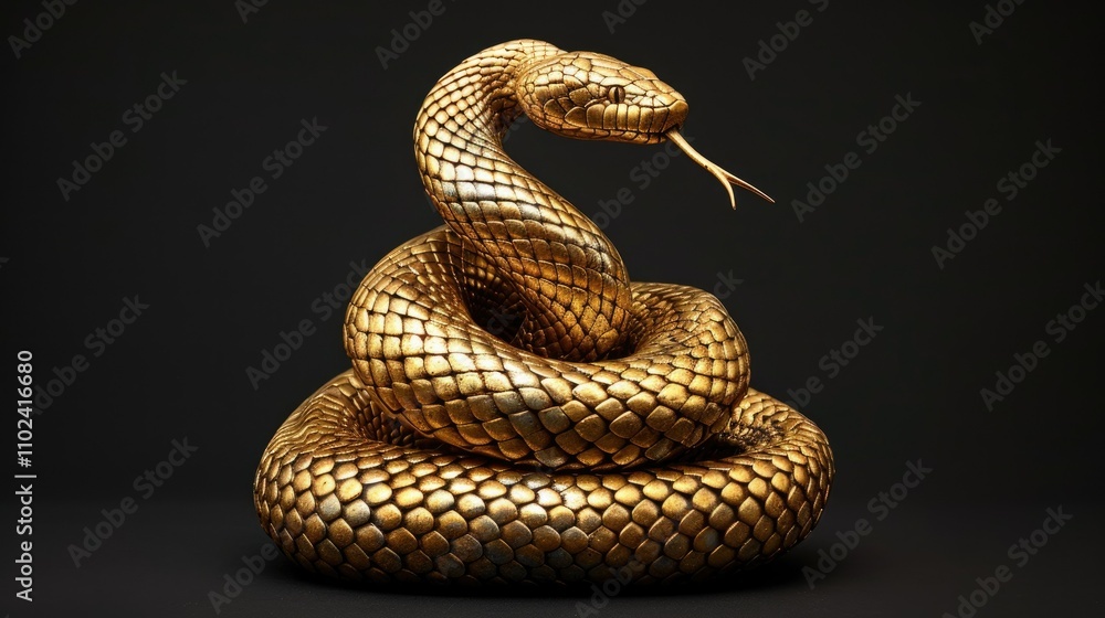 Fototapeta premium A golden snake