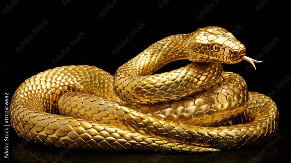 Fototapeta premium A golden snake