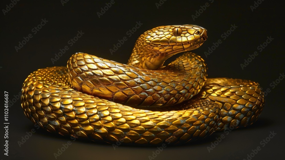 Fototapeta premium A golden snake