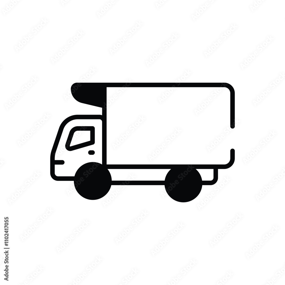 Cargo Truck vector icon Cargo Truck vector icon